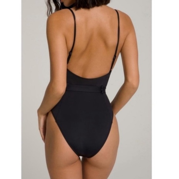 GOOD American Showoff One Piece Black Swimsuit Size (1) Small - Picture 3 of 11